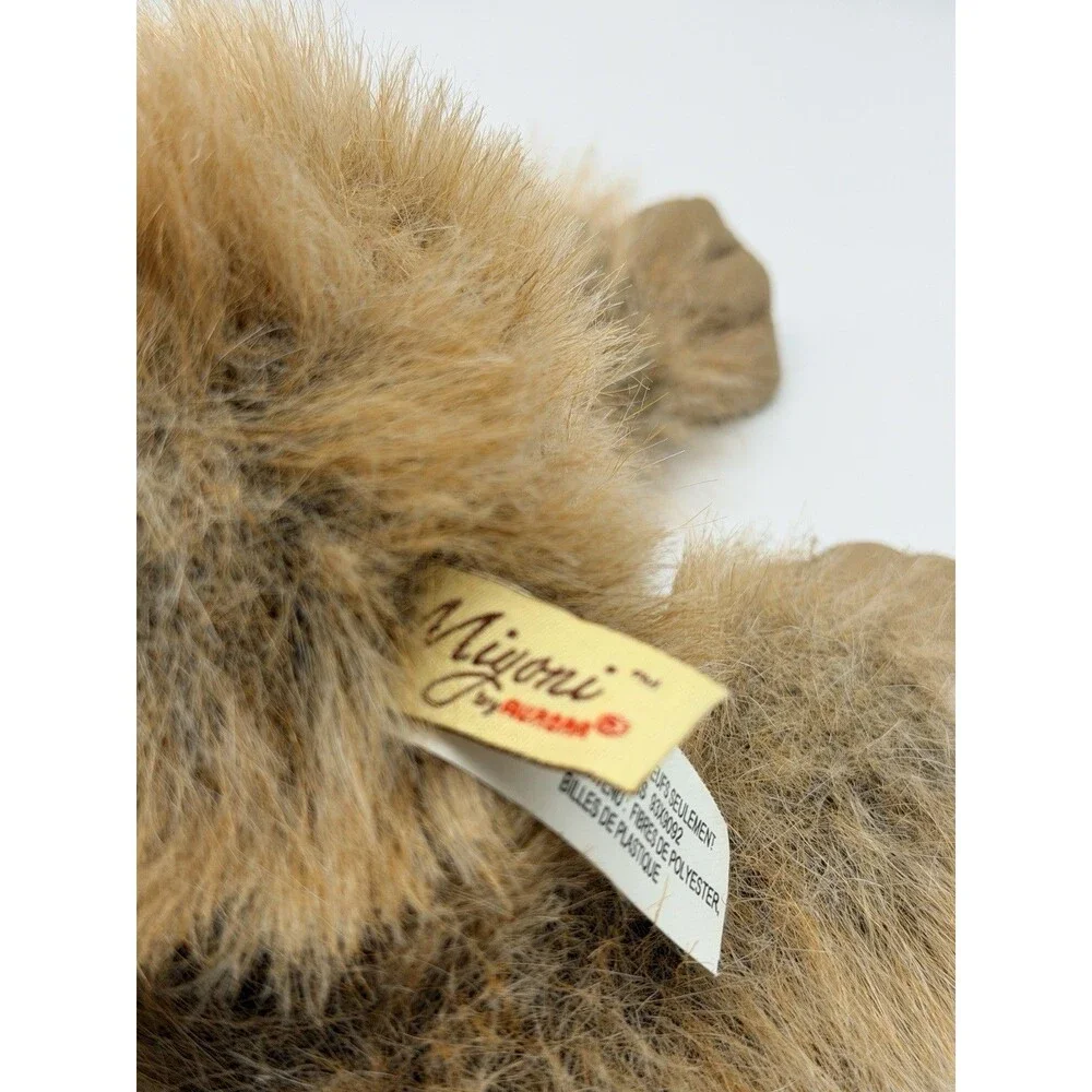Aurora Miyoni Plush Tree Sloth Brown Furry Stuffed Animal Toy 9”